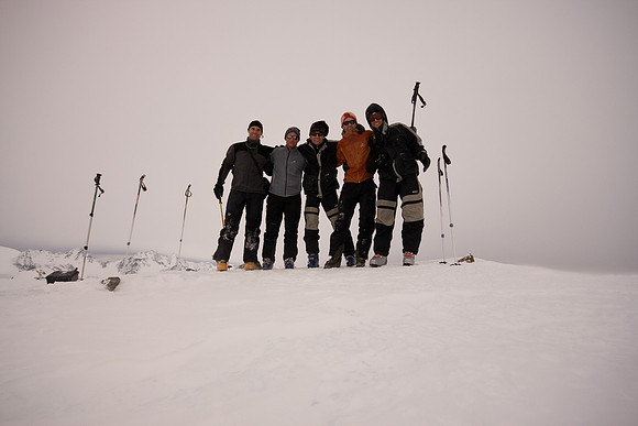 Photo du groupe au sommet - Ura - Norway