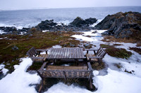 Table de pique-nique au bout de la presqu’île - Russelv - Norway