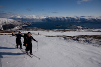 Montée avec vue sur le fjord de Lyngen - Lyngseidet - Norway