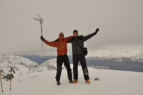 Florian et Martin au sommet - Ura - Norway