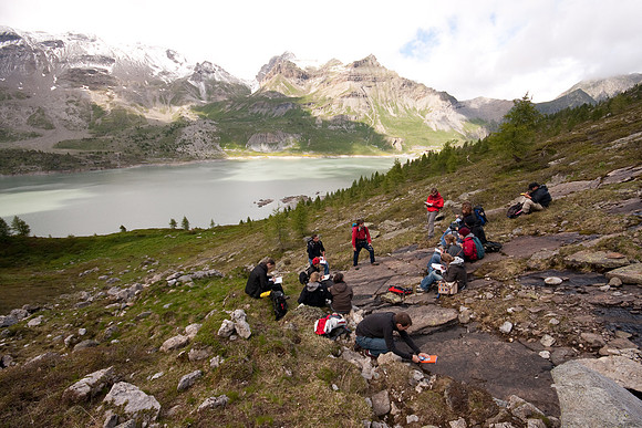 Camp de cartographie aux Dents du Midi - Juin 2009