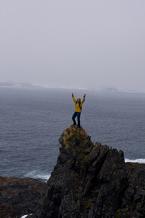 Hervé au bout de la presqu’île - Russelv - Norway